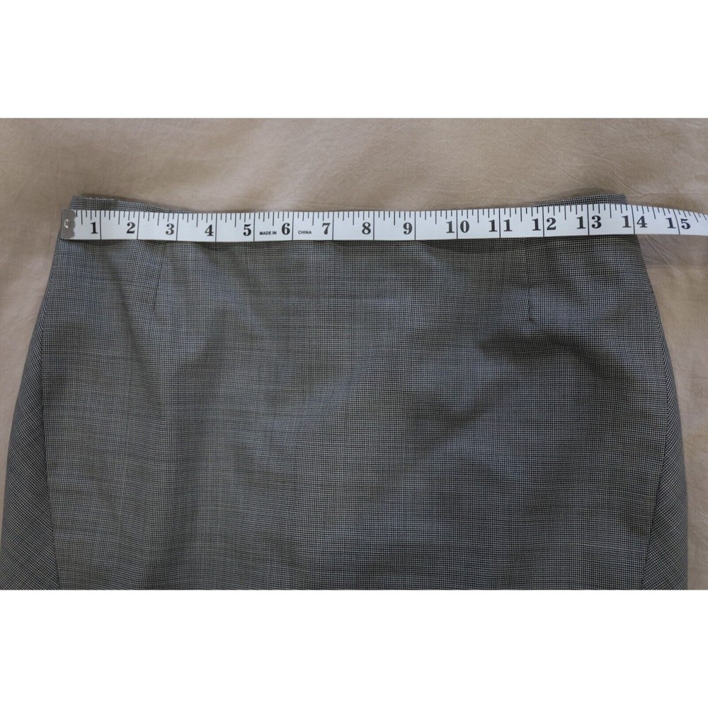 Escada Womens Size EU 34 XS Gray Skirt Pencil Slit Tweed Wool Skirt Academia - Picture 6 of 7